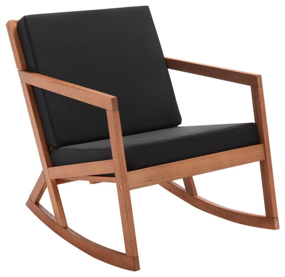Safavieh Outdoor Vernon Rocking Chair Natural/Black