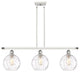 Innovations 516-3I-WPC-G1215-8 3 Light Island Light, White, Polished Chrome