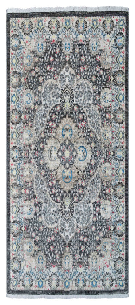 MACHINE MADE POLYESTER AREA RUGS  -Beige Black Color, Oriental ,Living room rug