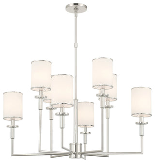 Crystorama Lighting Group HAT-478 Hatfield 8 Light 33"W Crystal - Vibrant Gold