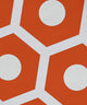 Geometric Decorative Napkin, Orange, Set of 4