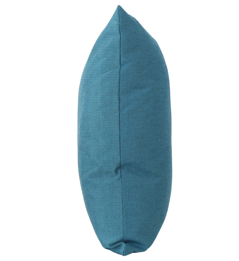 GDF Studio Misty Indoor Teal Water Resistant Square Throw Pillow, Medium, Single