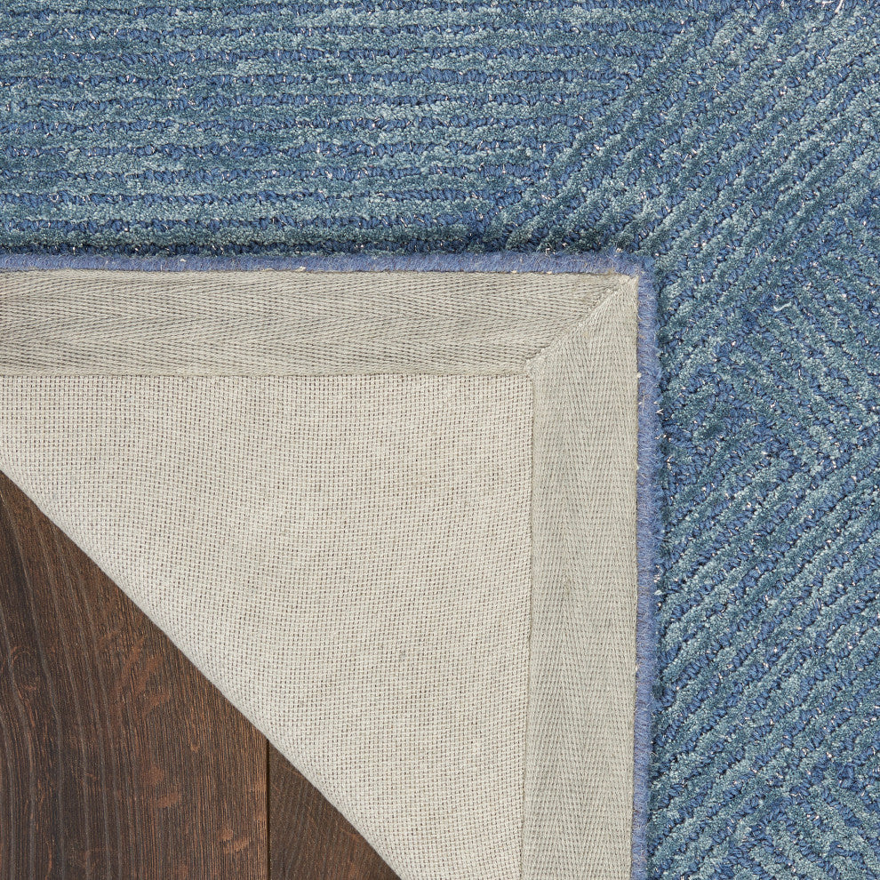 Michael Amini Ma30 Star 4' x 6' Blue Modern Indoor Area Rug