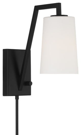 Avon One Light Wall Mount in Matte Black