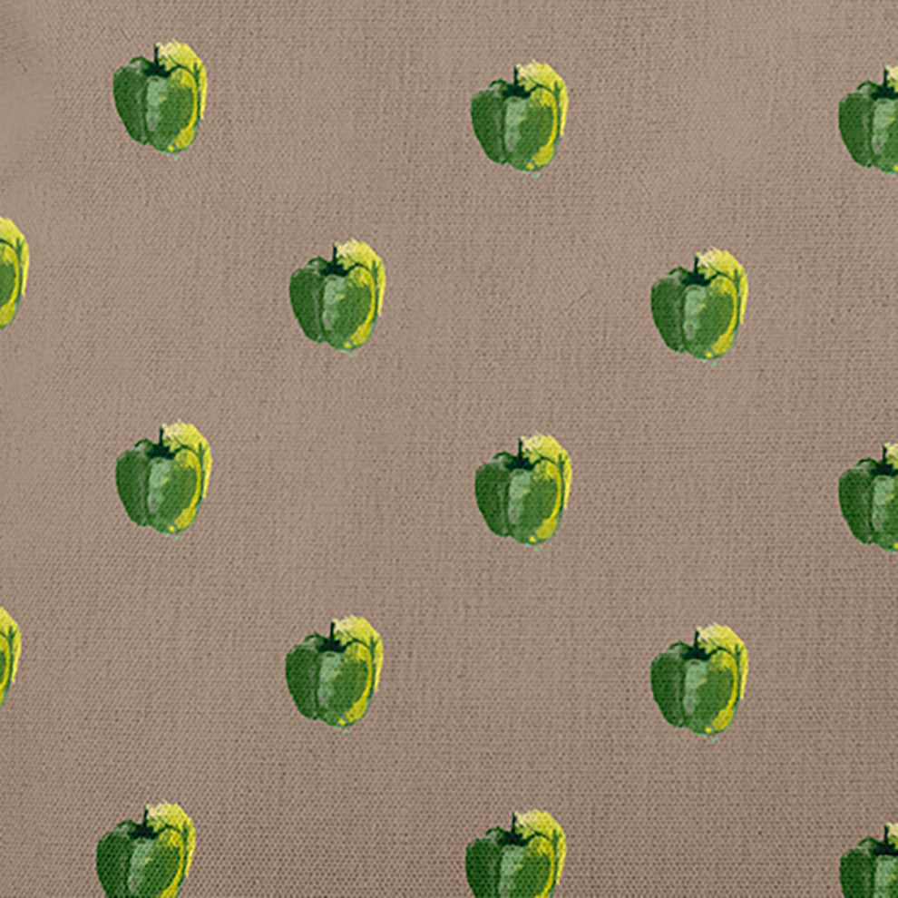 Peppers Pattern Decorative Throw Pillow, Doe, 26"x 26"