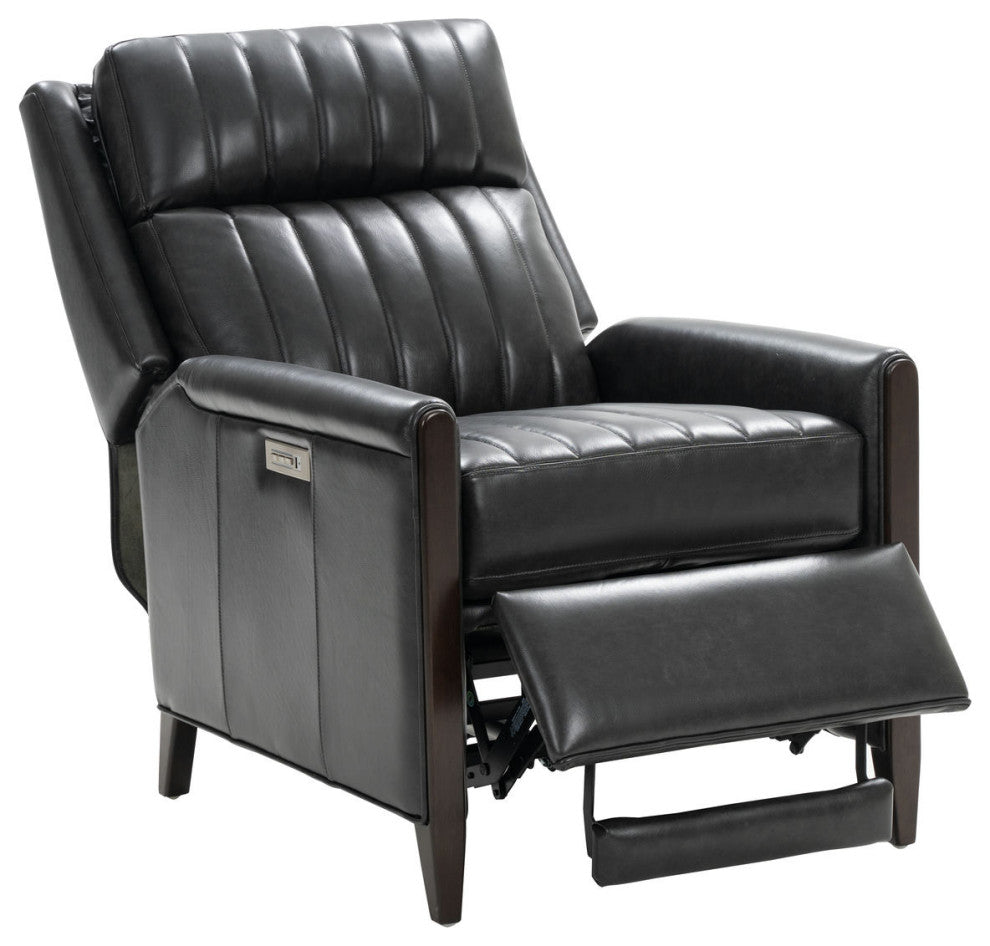 9PHL-1195 Davidson Power Recliner With Power Head Rest & Power Lumbar, Charcoal
