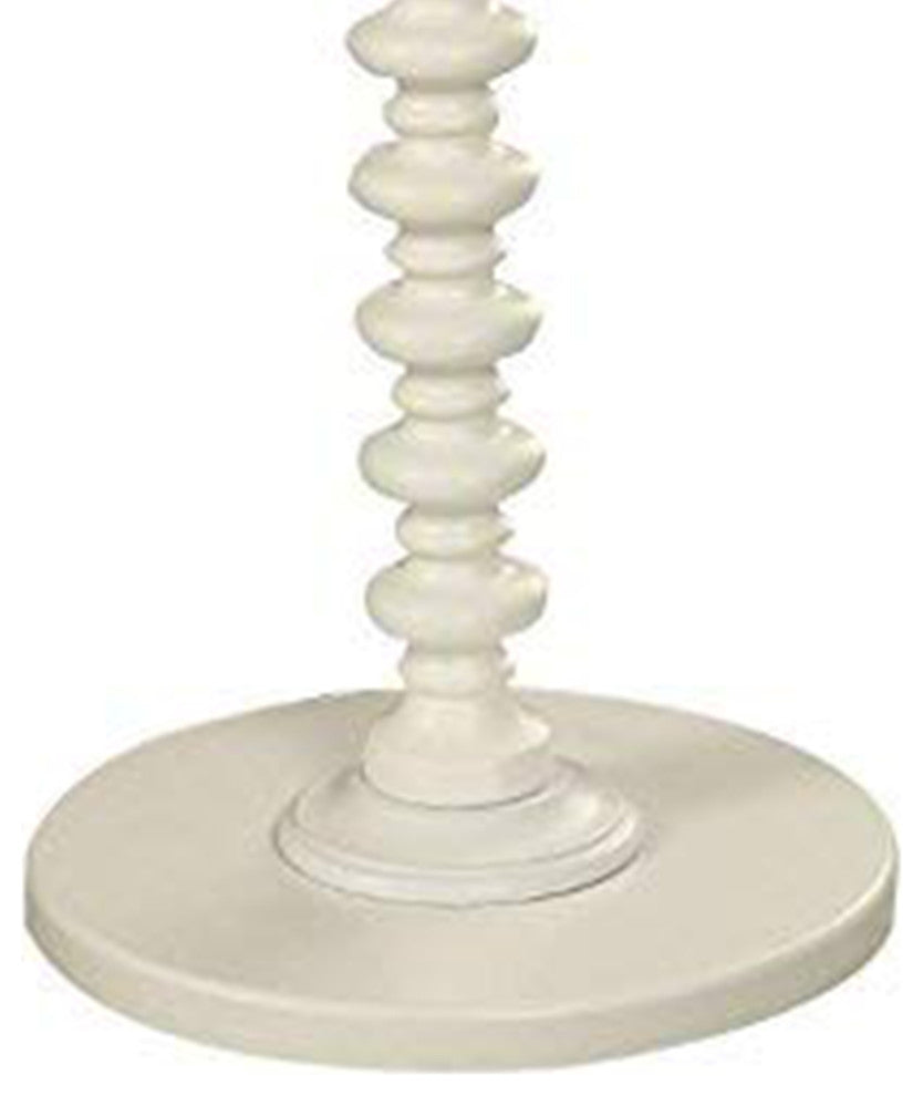Astonishing Side Table With Round Top, White