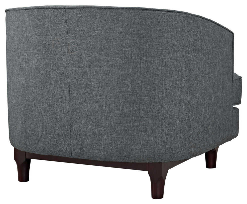 Modern Gray Coast Armchairs Set of 2