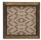Silver Geometric # 3, Wide Transitional Metallic Frame