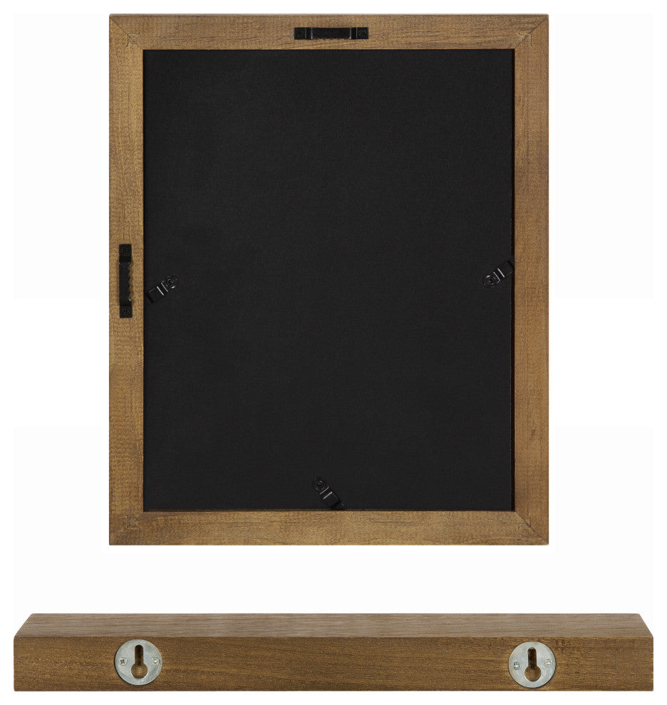 Bordeaux Gallery Wall Frame And Shelf Kit, Natural