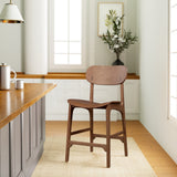 Solvang Wood Stool, Brown Ale Finish, Counter Height