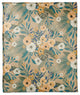 Beige Tropical Floral 50x60 Coral Fleece Blanket