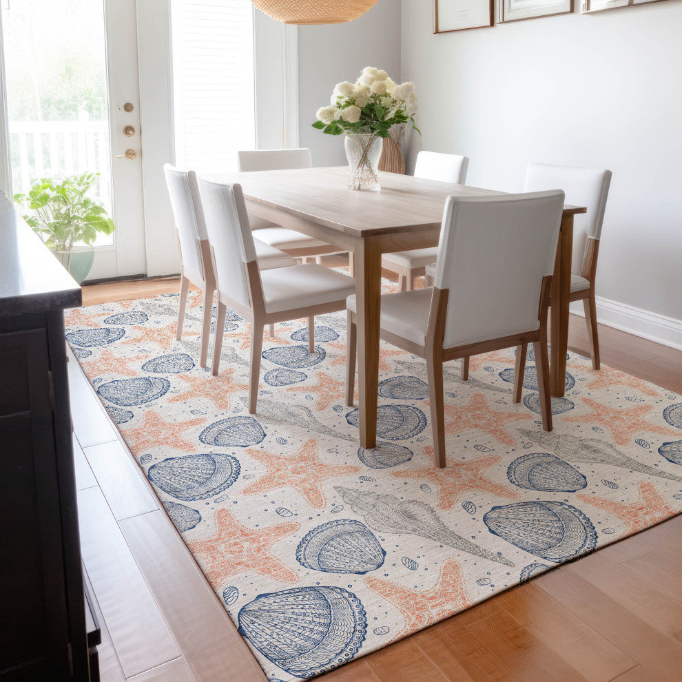Addison Premium Washable Mayfield AMF183 Beige 3'' x 5'' Rug