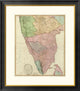 "Composite: India Peninsula, 1800" Framed Digital Print by William Faden, 28x32"
