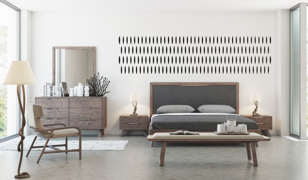 Nova Domus Soria Gray and Walnut Bed, Eastern King