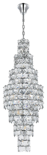 Home Living 24" Chandelier, Chrome