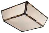 Maxim 20260FTCV Montauk 4 Light 24"W Flush Mount Square Ceiling - Black