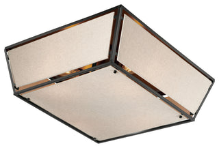 Maxim 20260FTCV Montauk 4 Light 24"W Flush Mount Square Ceiling - Black