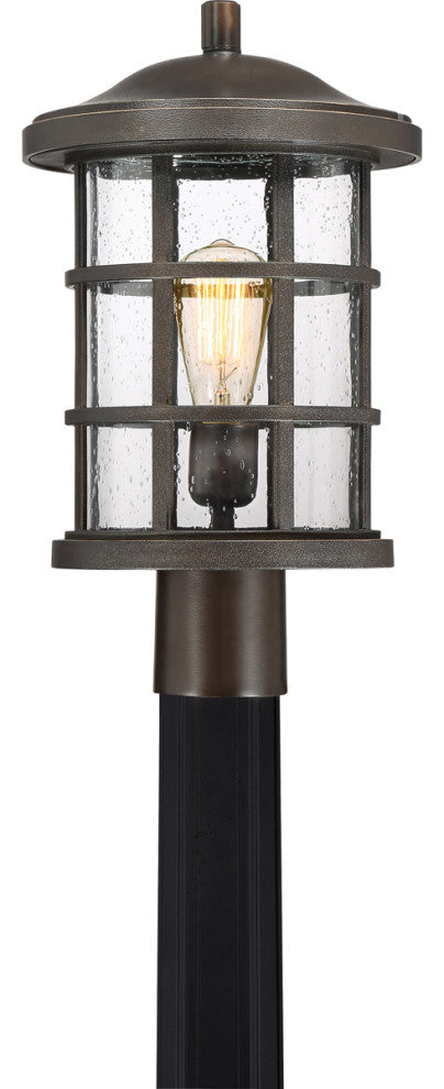 Quoizel CSE9010PN One Light Outdoor Post Mount Crusade Palladian Bronze