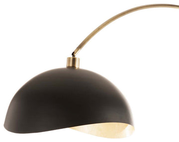 Luna Bella Arc Floor Lamp - 92", Weathered Brass, Dimmer Switch, Marble Base, Weathered Brass
