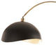 Luna Bella Arc Floor Lamp - 92", Weathered Brass, Dimmer Switch, Marble Base, Weathered Brass