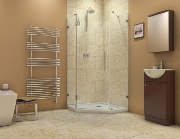 Dreamline Prism Lux 36 5/16"x36 5/16" Frameless Hinged Shower Enclosure