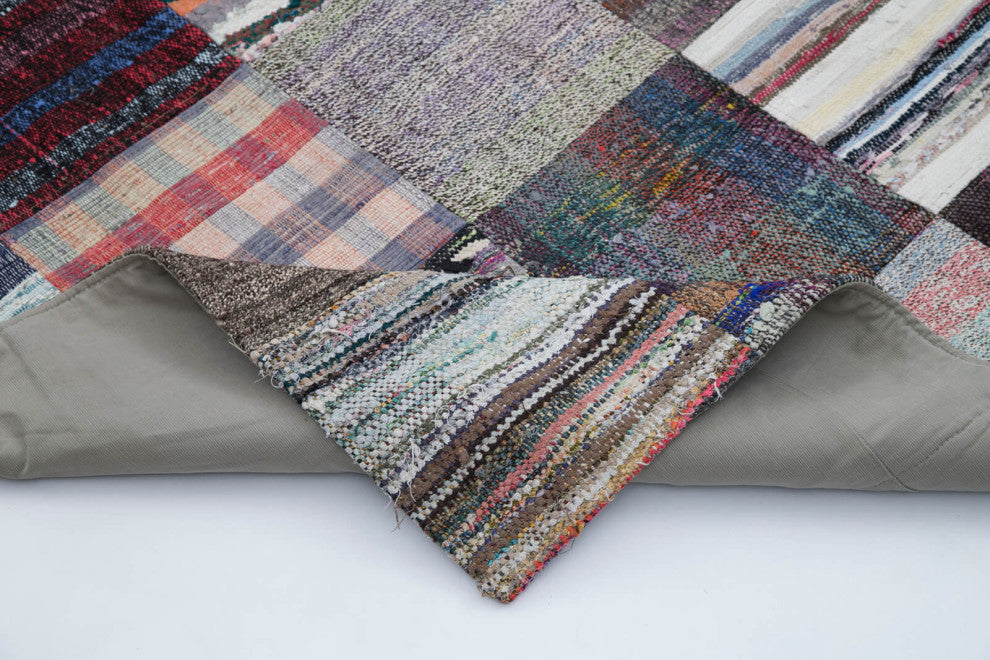 Rug N Carpet - Handmade Turkish 6' 11'' x 10' 0'' Unique Patchwork Kilim Rug