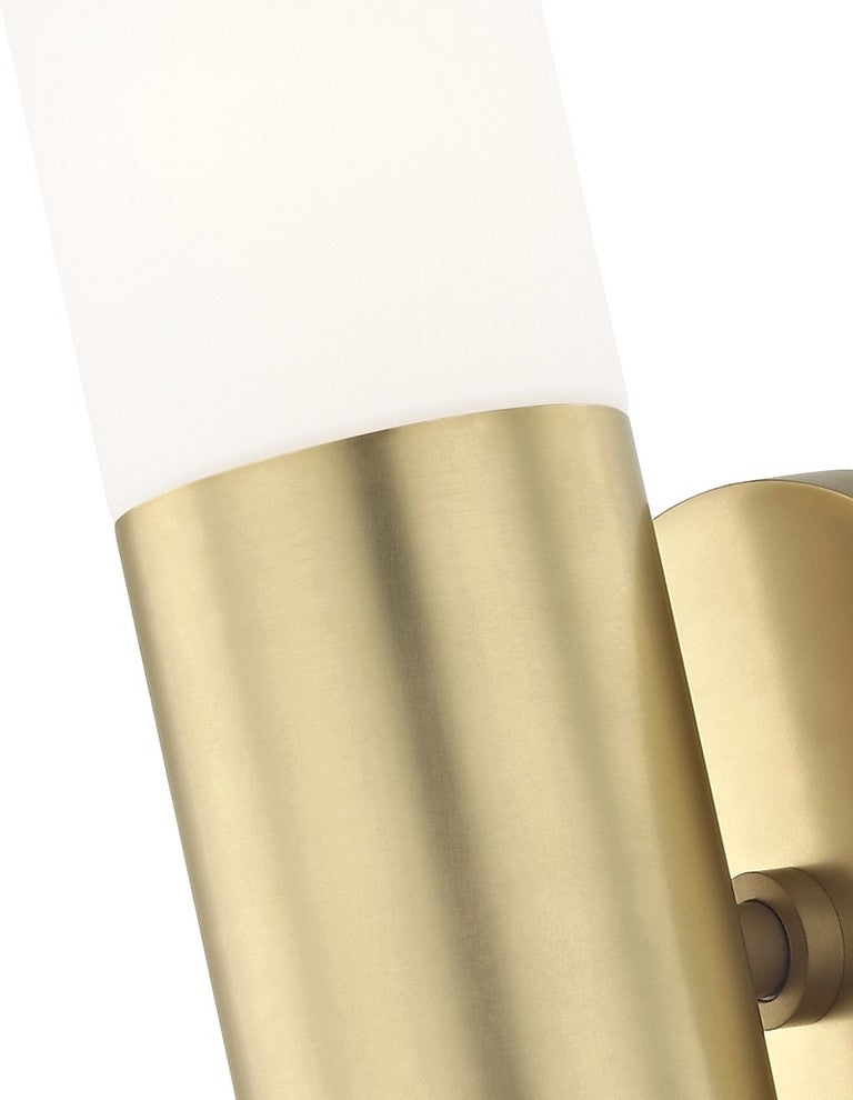 Lola 2-Light Wall Sconce, Aged Brass Finish