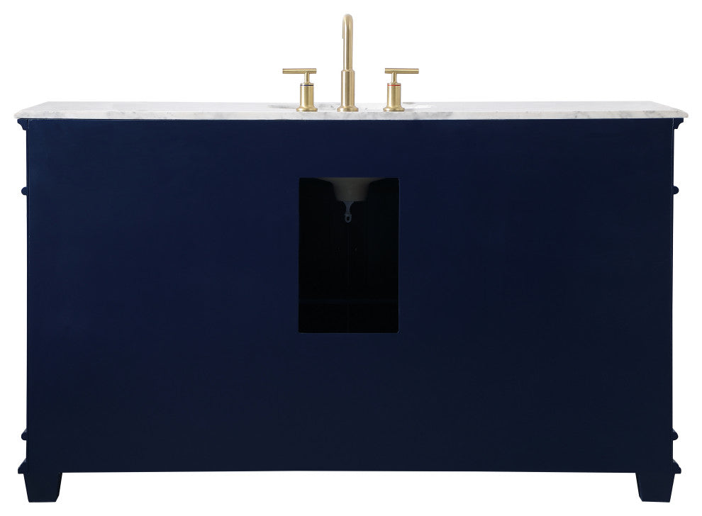 Weston Single Bathroom Vanity Set, Blue, 60
