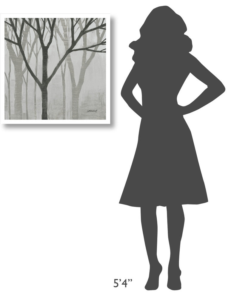 "Spring Trees Greystone II" Digital Paper Print by Kathrine Lovell, 26"x26"
