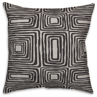 Layered Rectangles 18 x 18 Spun Poly Pillow