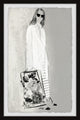 "Striped Maxi Skirt" Framed Painting Print, 24x36