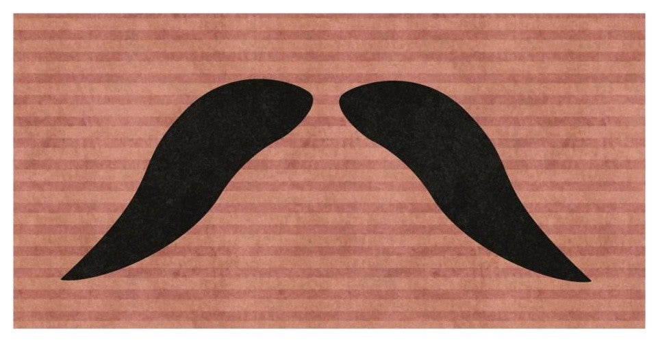 "Mustache: Walrus" Digital Paper Print by BG.Studio, 26"x14"