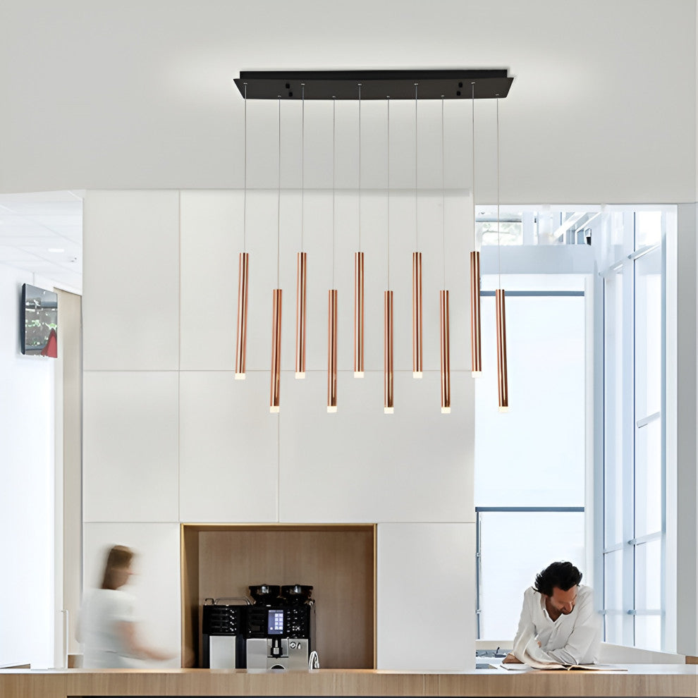 Burgdorf | Black Pendant Lamp in a Nordic Style for Kitchen, 3 Heads Black, Cool Light