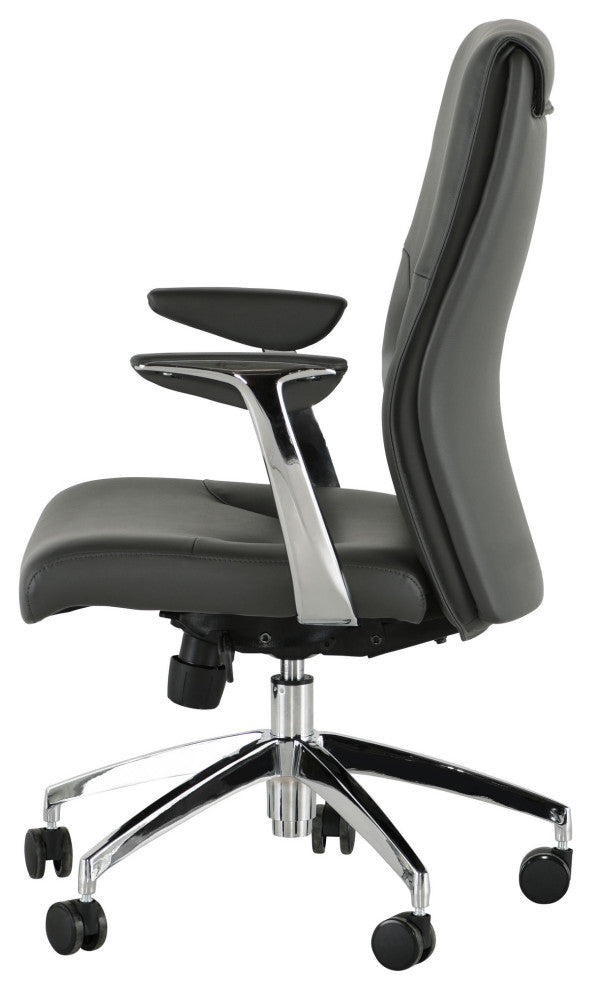 Klause Grey Naugahyde Office Chair
