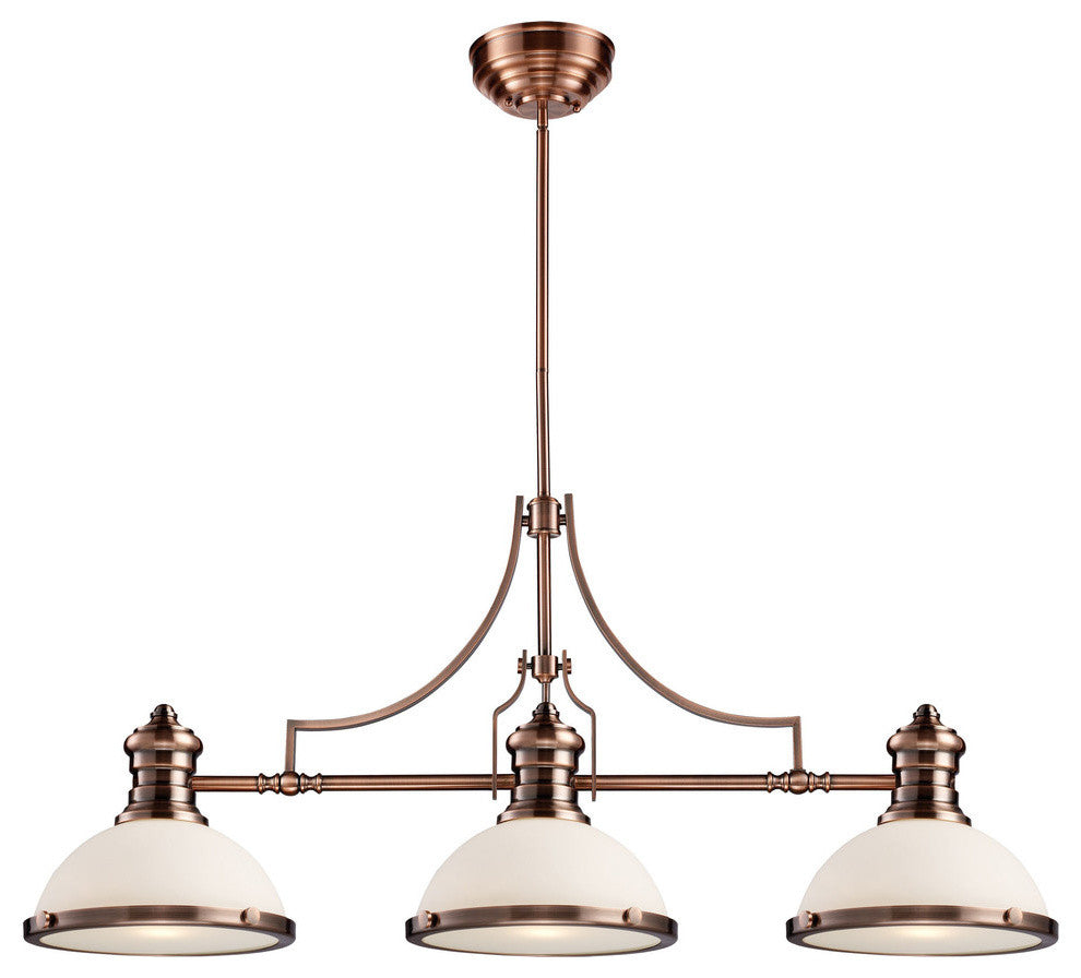 Chadwick 3-Light Island, Antique Copper