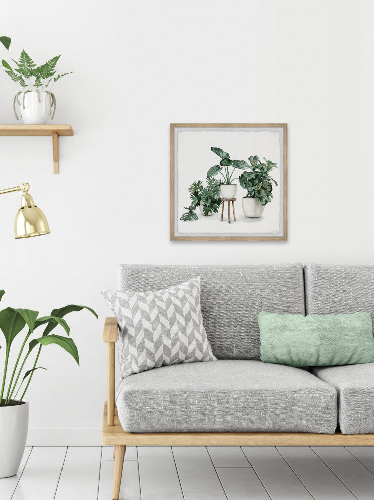 "Indoor Blooming Garden" Framed Painting Print