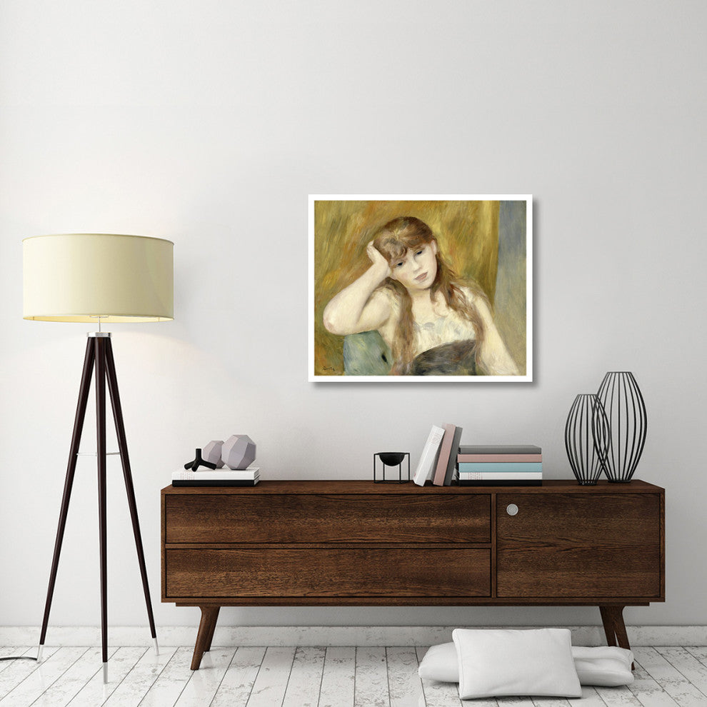 "Young Blond Girl" Digital Paper Print by Pierre-Auguste Renoir, 38"x32"