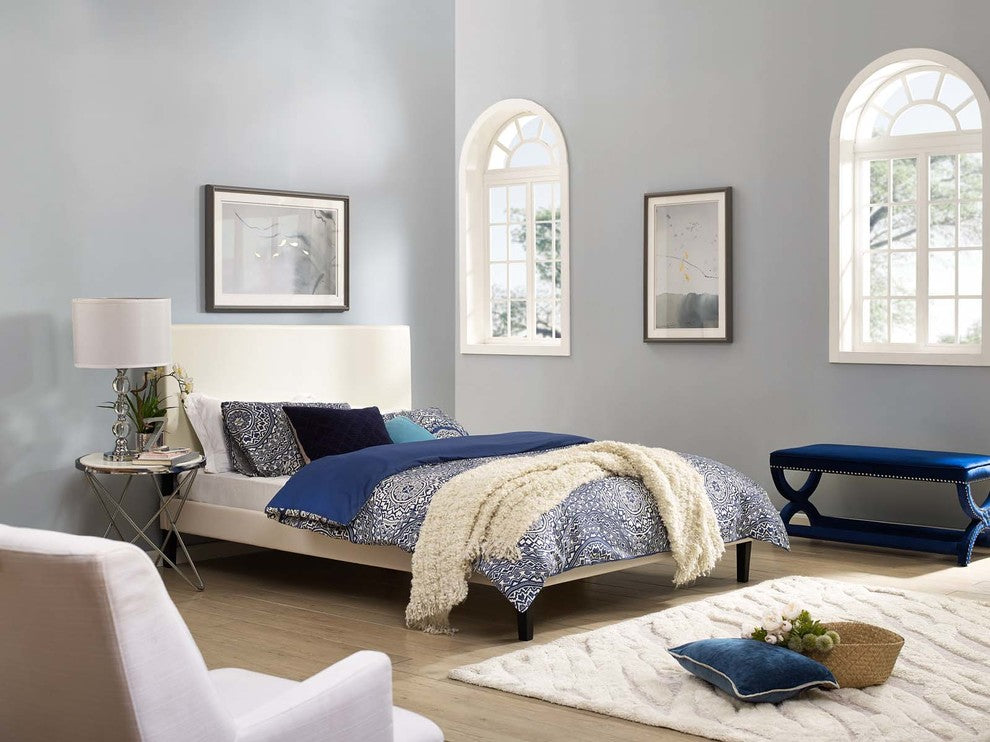 Taylor Full / Queen King Upholstered Faux Leather Headboard