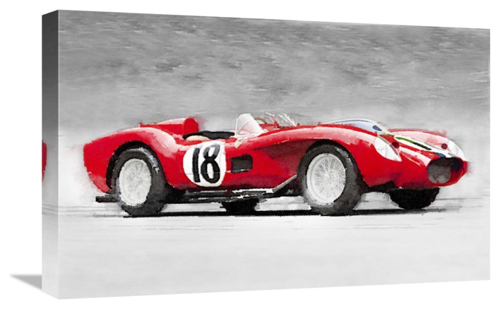 "1957 Ferrari Testarossa Watercolor" Fine Art Print