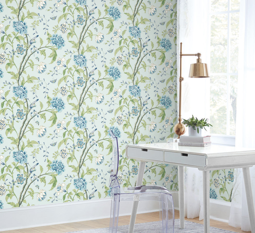 Teahouse Floral Wallpaper
