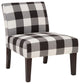 Avington Armless Slipper Chair by Grafton Home, Black and White Check