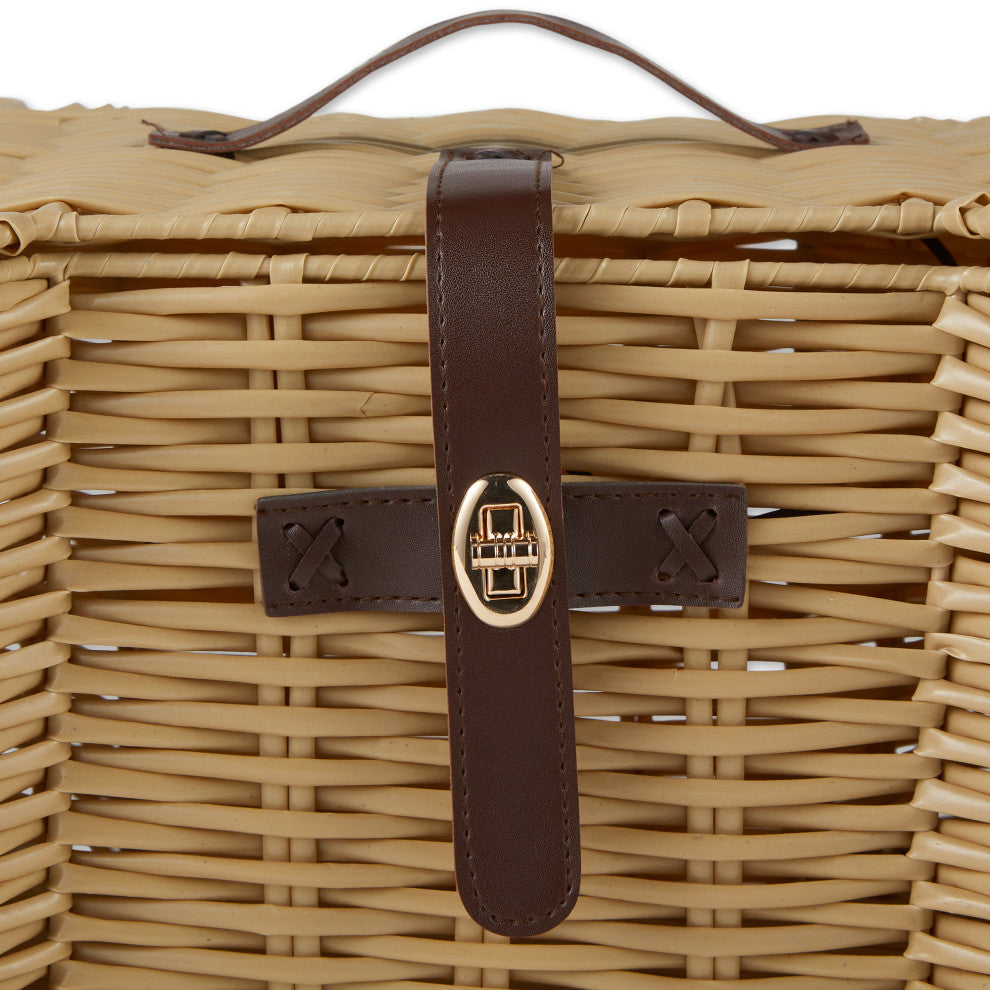 Beige Bone Shape Toy Basket Small 17.5x11x7.5
