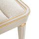 St. Charles Chenille Accent Bench, Dove Gray
