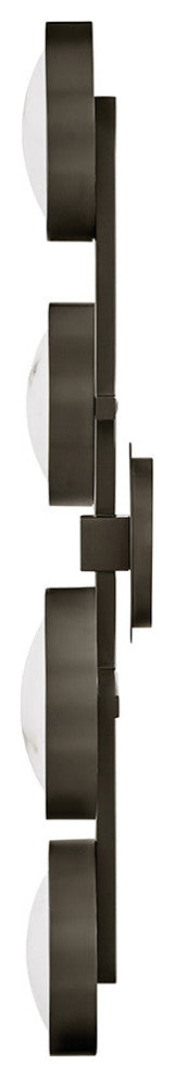 Fredrick Ramond Cava Large Flush Mount, Black Oxide
