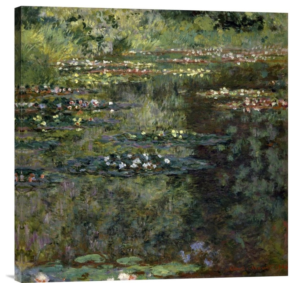 "Pool with Waterlilies, 1904" Artwork, 29" x 30"