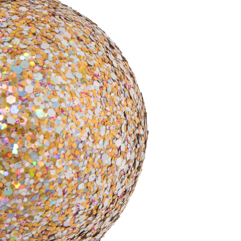 Vickerman N591099DQ 4" Multi-color Sequin Glitter Ball Ornament 6 Pieces Per Bag
