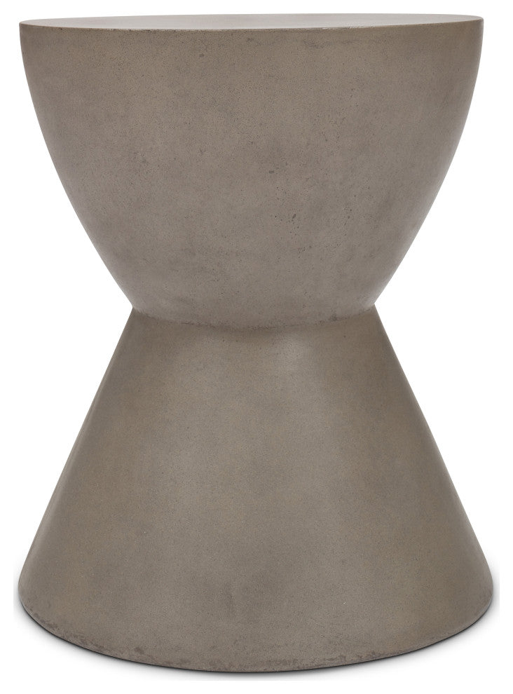 Paloma Fiber-Reinforced Concrete Dark Grey Stool
