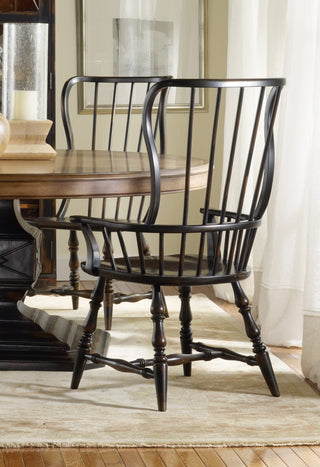 Sanctuary Spindle Arm Chair, Ebony