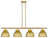 Adirondack 4-Light 48" Stem Island Light, Satin Gold Shade